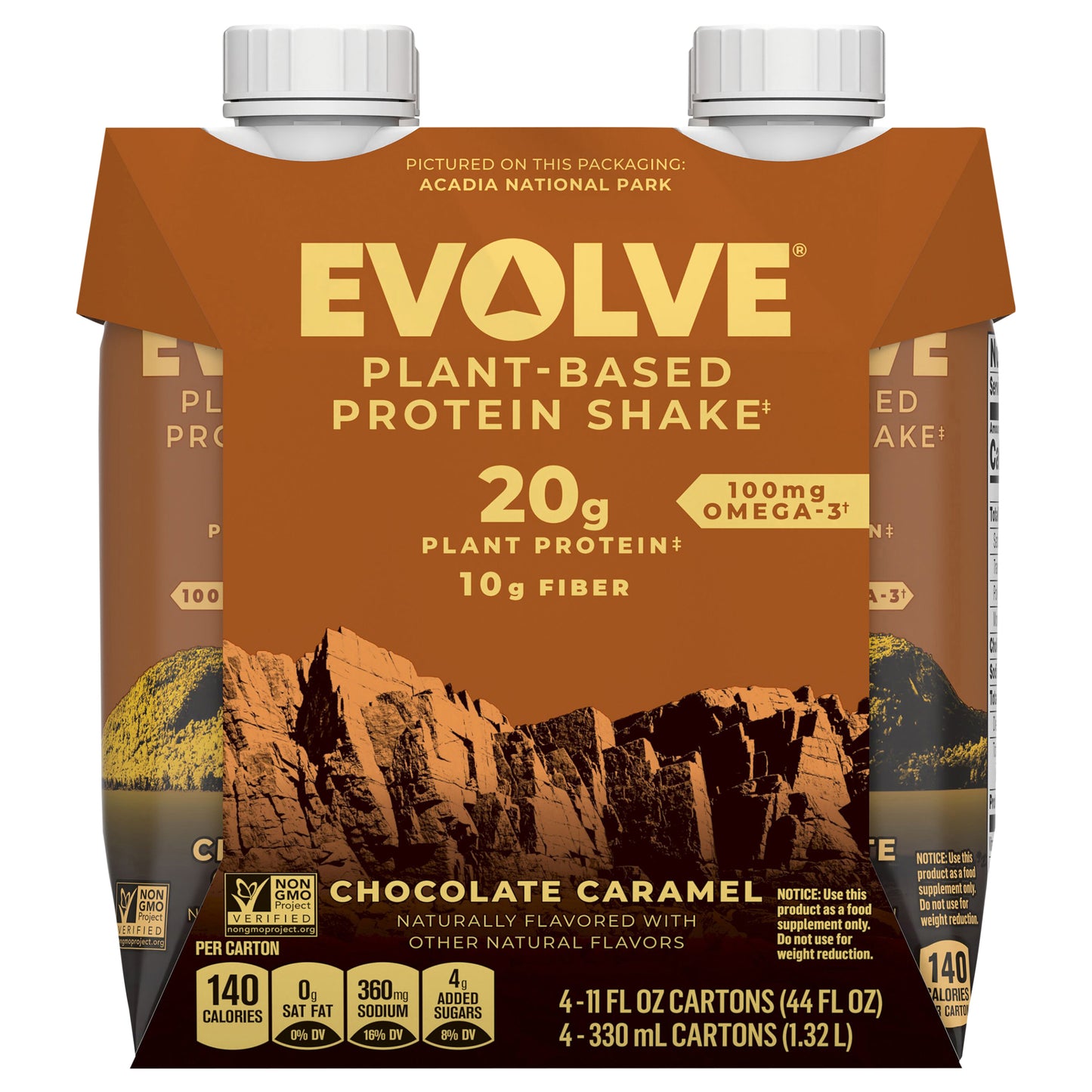 Evolve RTD Chcolate Caramel 4Pack 44 Fl Oz (Pack Of 3)