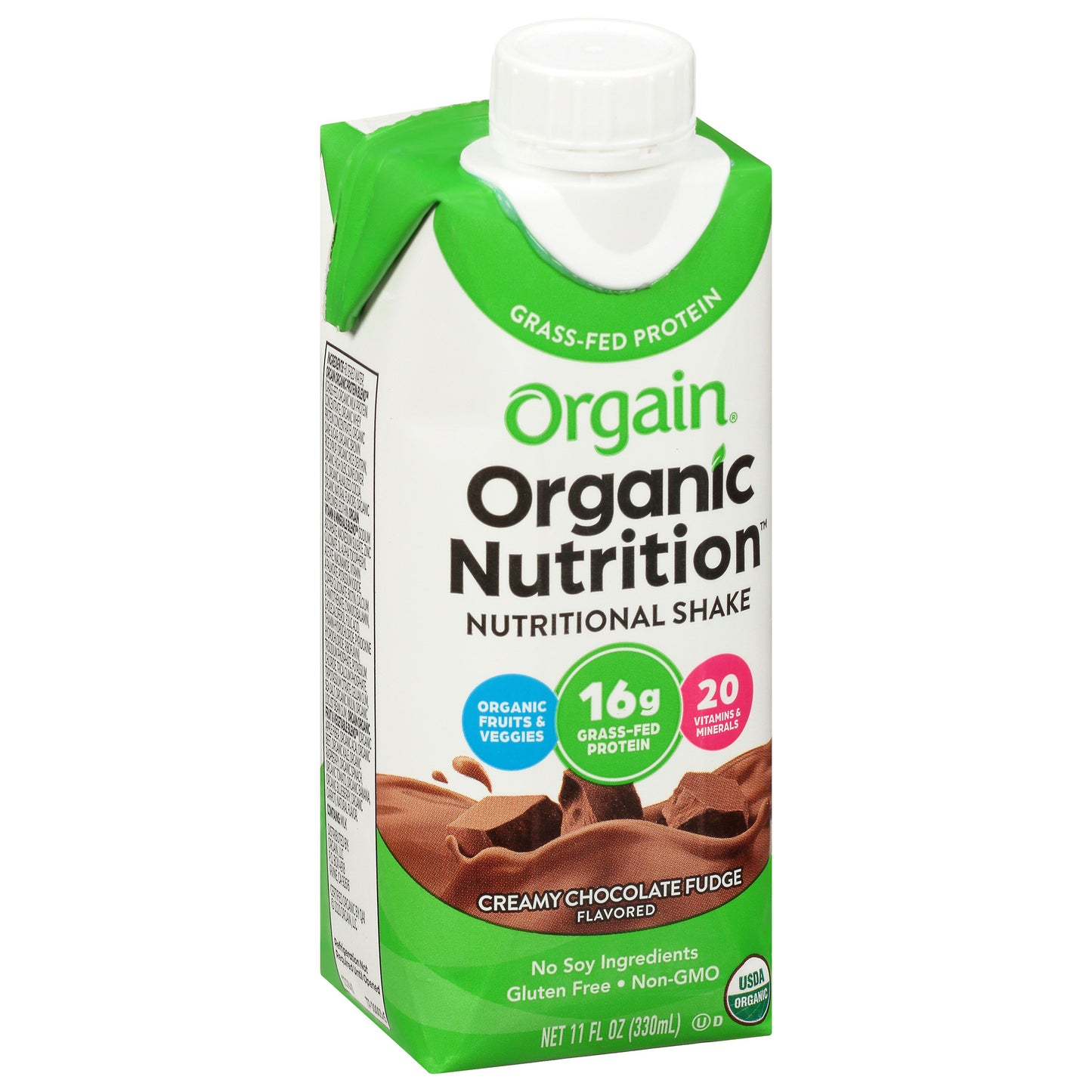 Orgain Shake Choc Fudge Rtd - 11 Oz (Pack of 12)