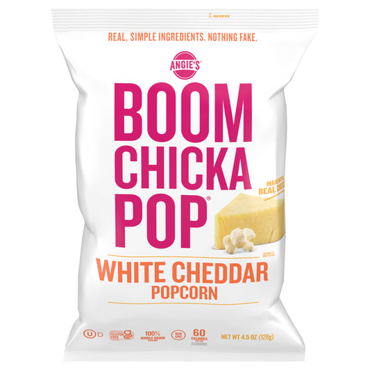 Angie's Kettle Corn Boom Chicka Pop White Cheddar Popcorn 4.5 oz (Pack Of 12)