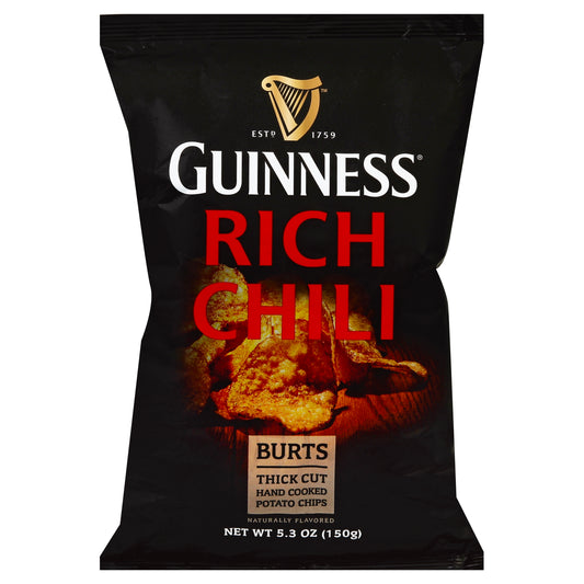 Burts Chip Potato Guinness Chili 5.3 oz (Pack Of 10)