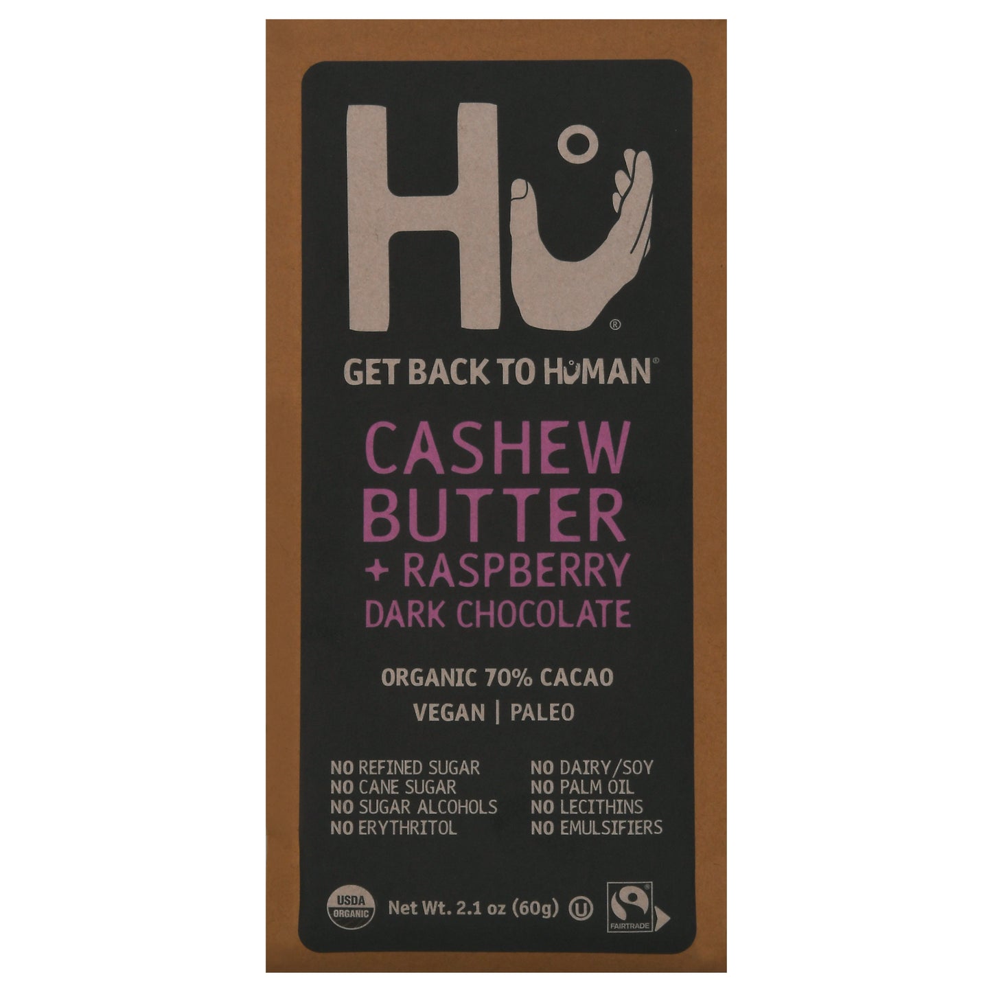 Hu Chocolate Cashew Butter Raspberry Jel 2.1 oz (Pack Of 12)