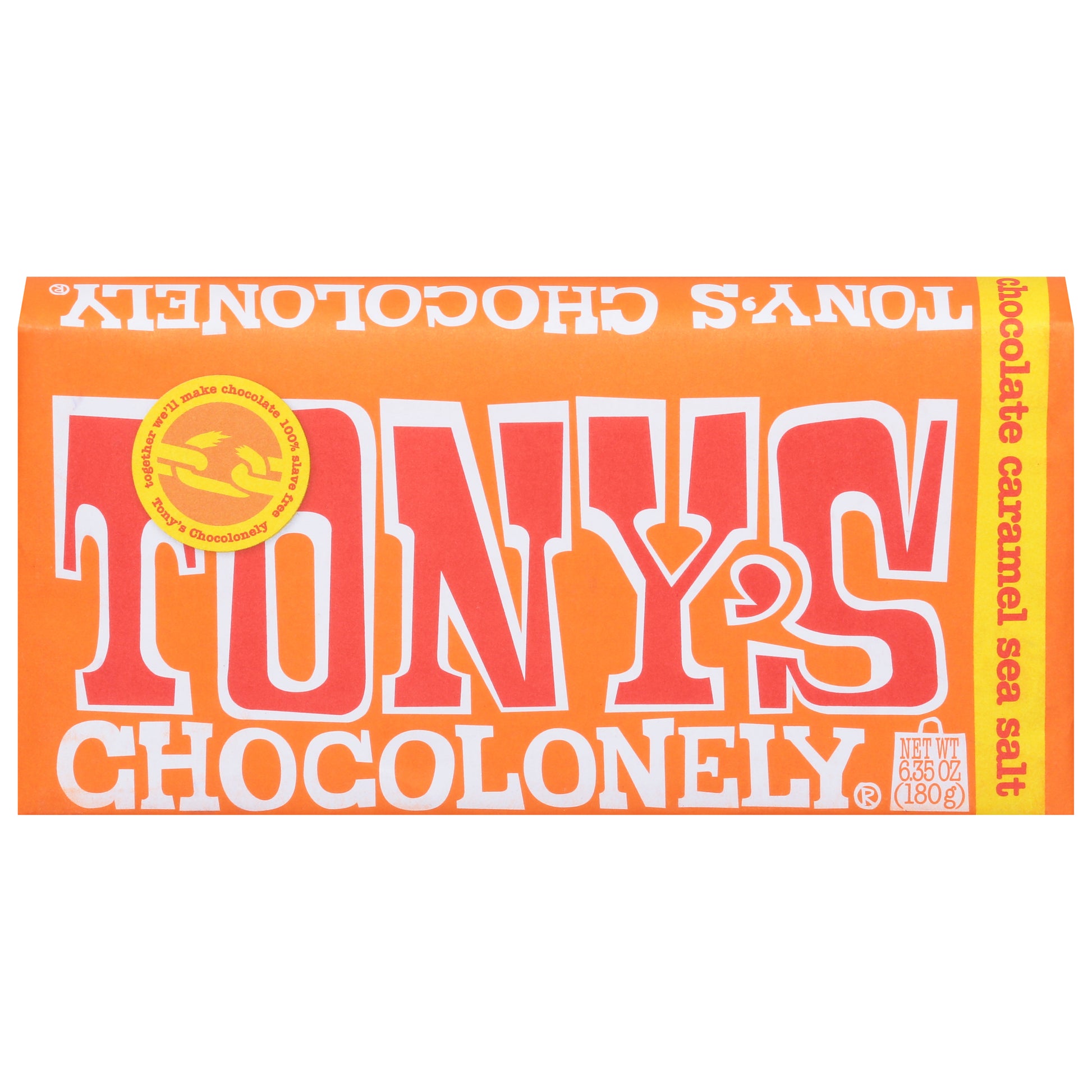 Tonys Chocolonely Bar Chocolate Milk Caramel Sea Salt 6.35 oz (Pack Of 15)