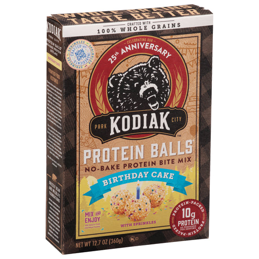 Kodiak Mix Birthday Cake Protein Balls 12.7 Oz (Pack Of 6)