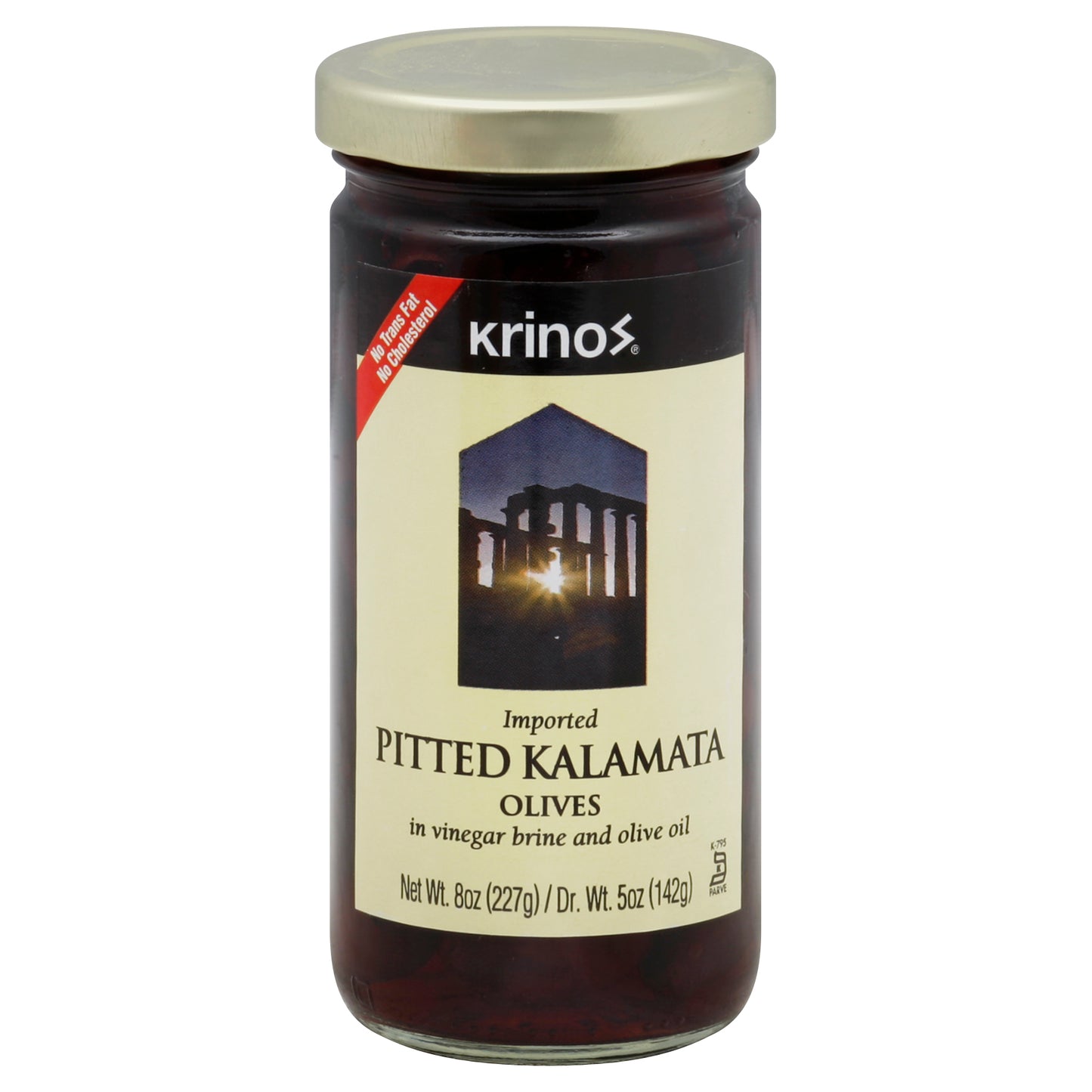 Krinos Olive Kalamata Pitted 8 oz (Pack Of 6)