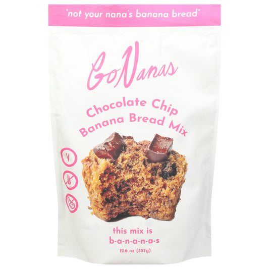 Gonanas Mix Chocolate Chip Banana Bread 12.3 Oz (Pack Of 6)