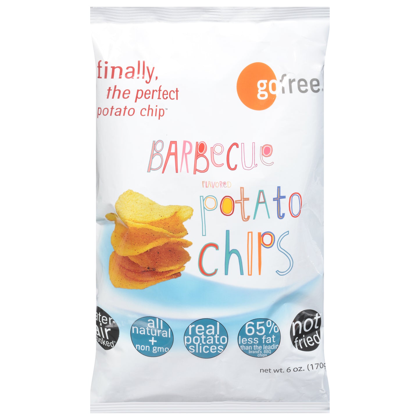 Go Free Chips Barbeque 6 oz (Pack Of 6)