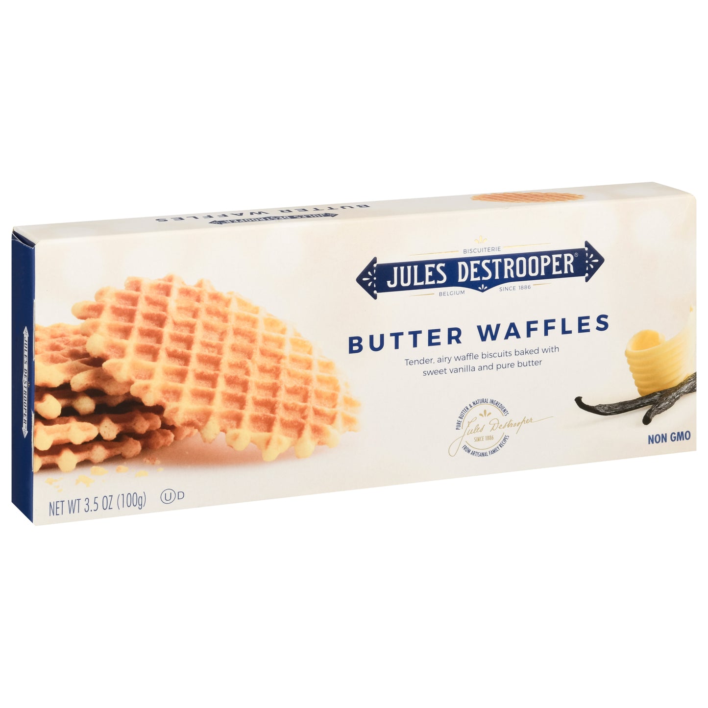 Jules Destrooper Cookie Butter Waffles 3.5 Oz (Pack Of 12)