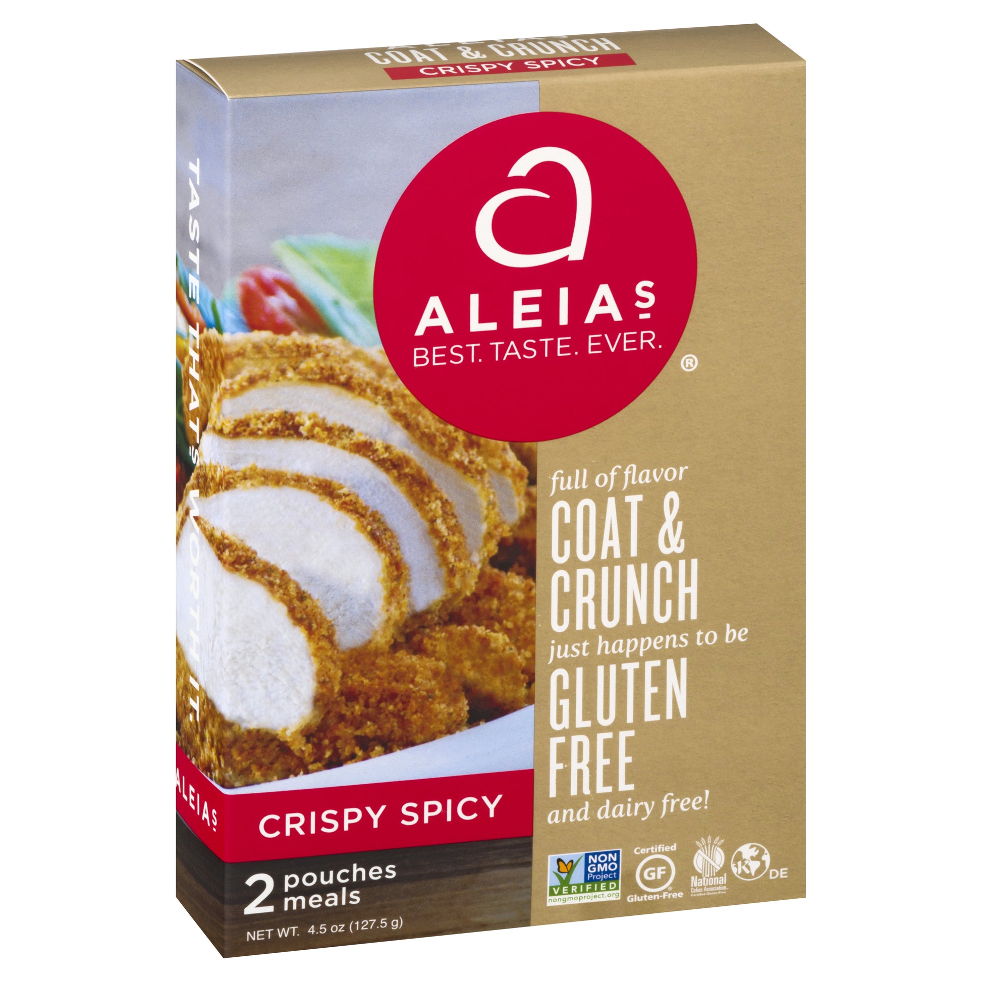 Aleias Bread Crumbs Crispy Spicy 4.5 oz (Pack Of 8)