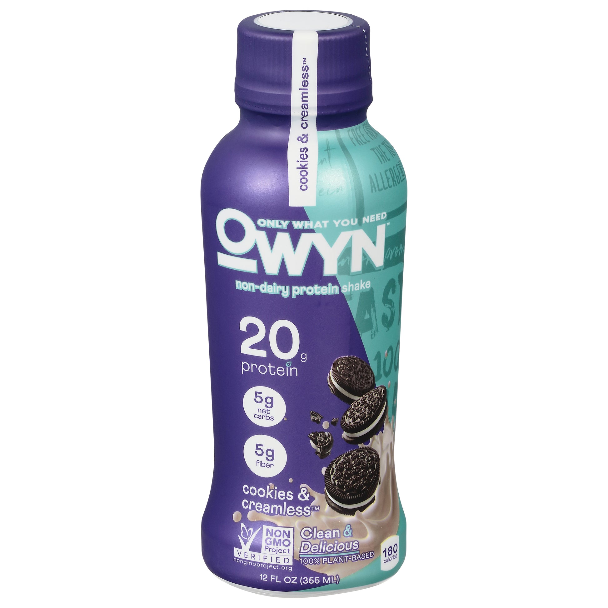 Owyn Vegan Protein Shake Cookie Cream 12 FO (Pack Of 12)