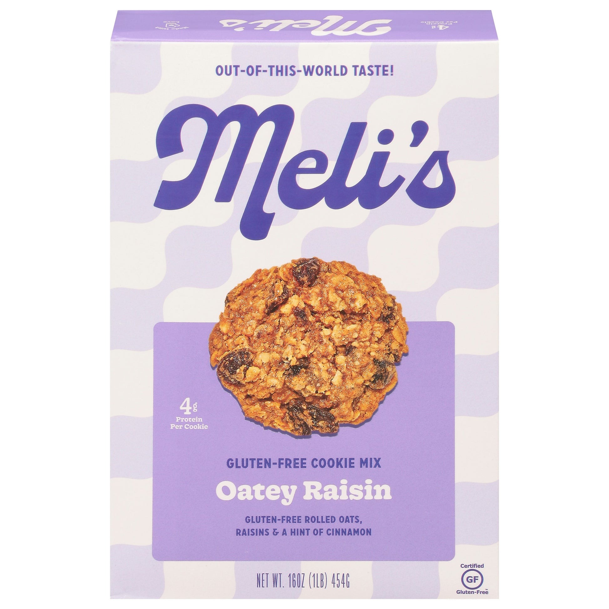 Melis Cookies Cookie Mix Gluten Free Oaty Raisin 16 Oz Pack of 6