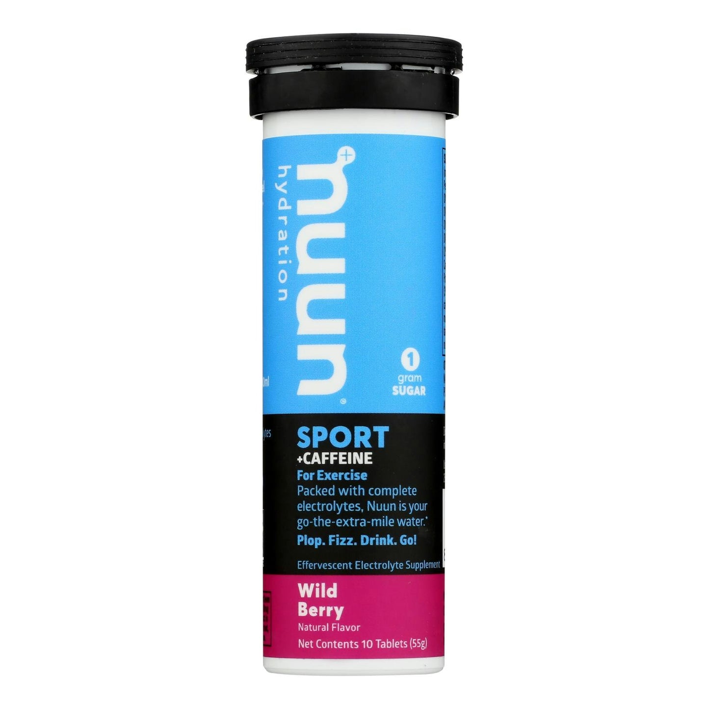 Nuun Hydration Drink Tab - Energy - Wild Berry - 10 Tablets (Pack of 8)