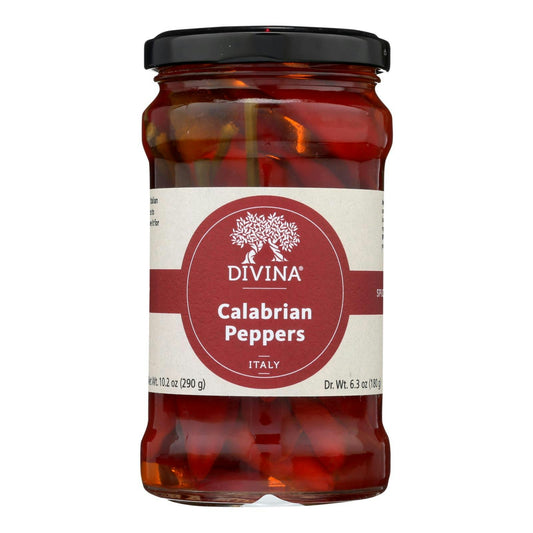 Divina - Peppers Calabrian - 10.2 oz (Pack of 6)