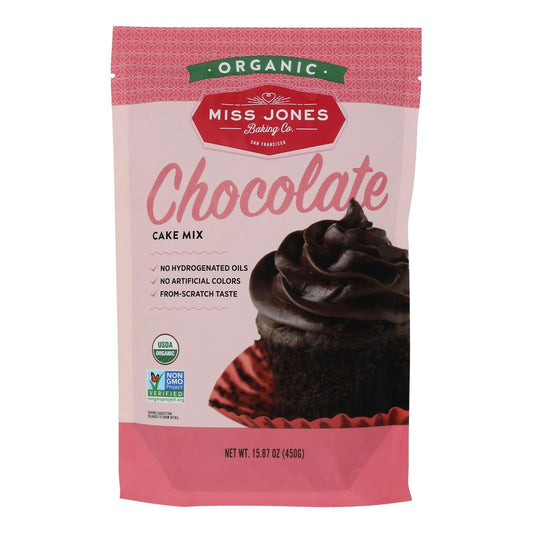 Miss Jones Organic Chocolate Cake Mix 15.87 oz (Pack of 6)