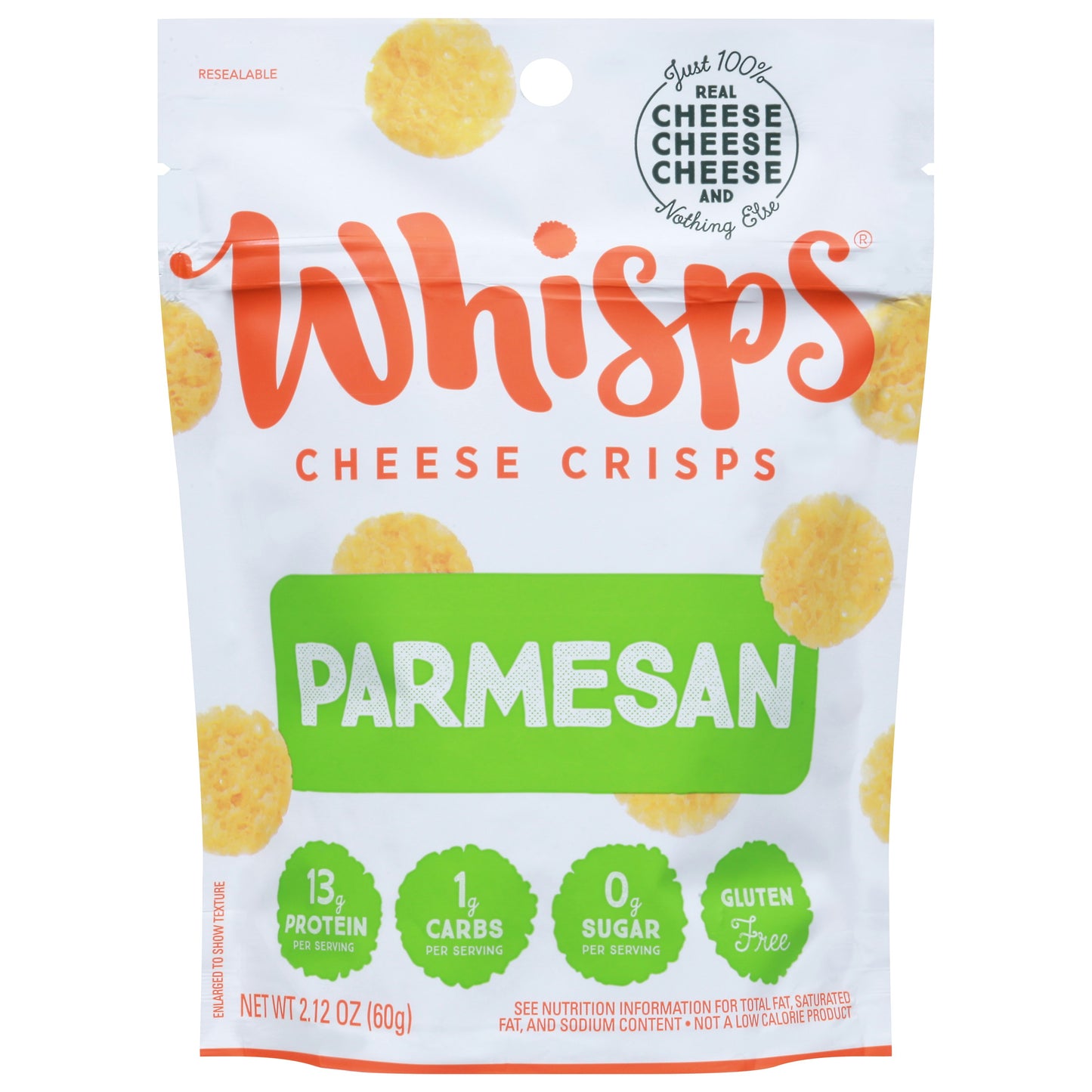 Whisps Cheese Whisps Parmesan 2.12 oz (Pack of 12)