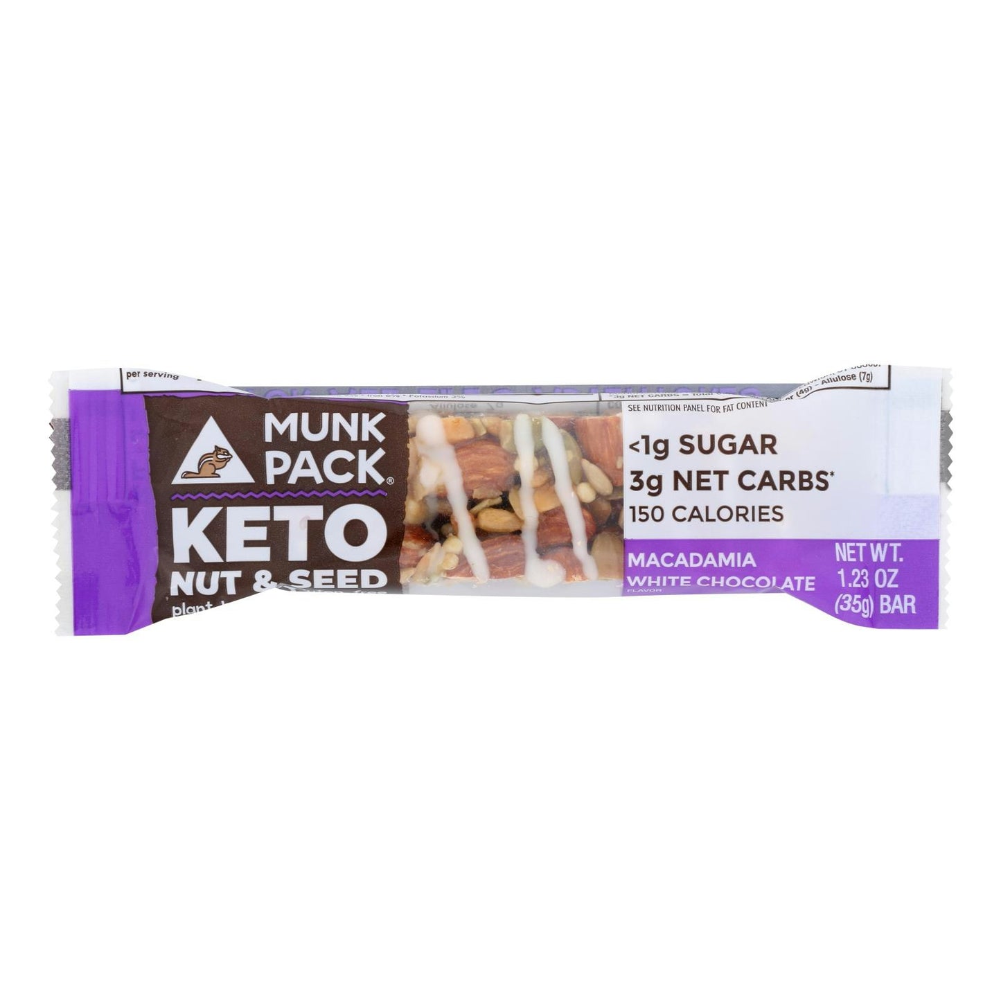 Munk (Pack - Bar Macadamia White Chocolate Keto 1.23 oz (Pack of 12)