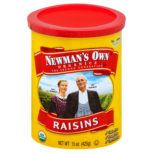 Newmans Own Organic Raisins Organic Can 15 oz (Pack Of 12)