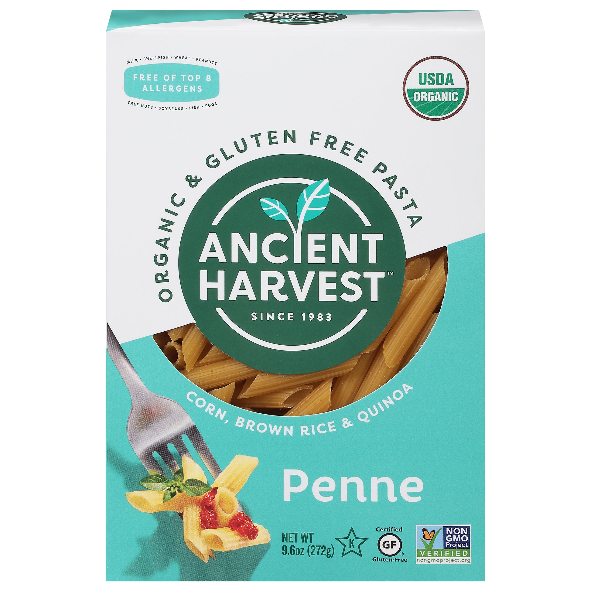 Ancient Harvest Pasta Penne Gluten Free 9.6 oz (Pack Of 12)