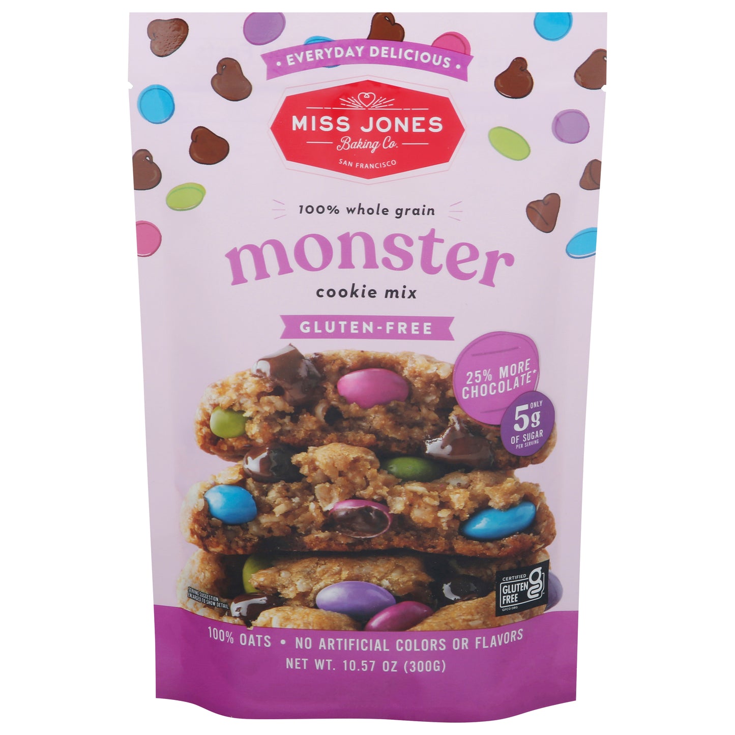 Miss Jones Baking Co Cookie Monster Mix 10.57 Oz (Pack Of 6)