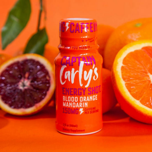 Carlys Natural Blood Orange Mandarin Energy Shot 2 Fo Pack of 12