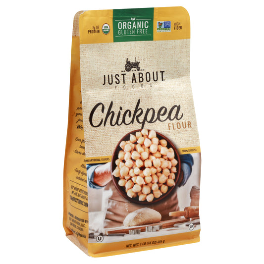 Just About Foods Flour Chickpea Organic 1 Lb (Pack Of 5)