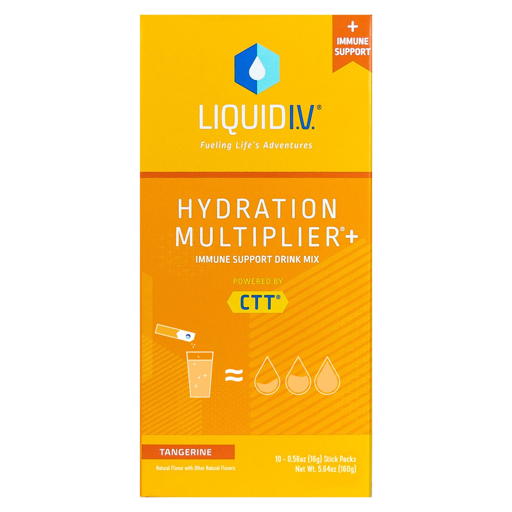 Liquid Iv Hydration Immune Tangerine 5.64 Oz Pack of 1