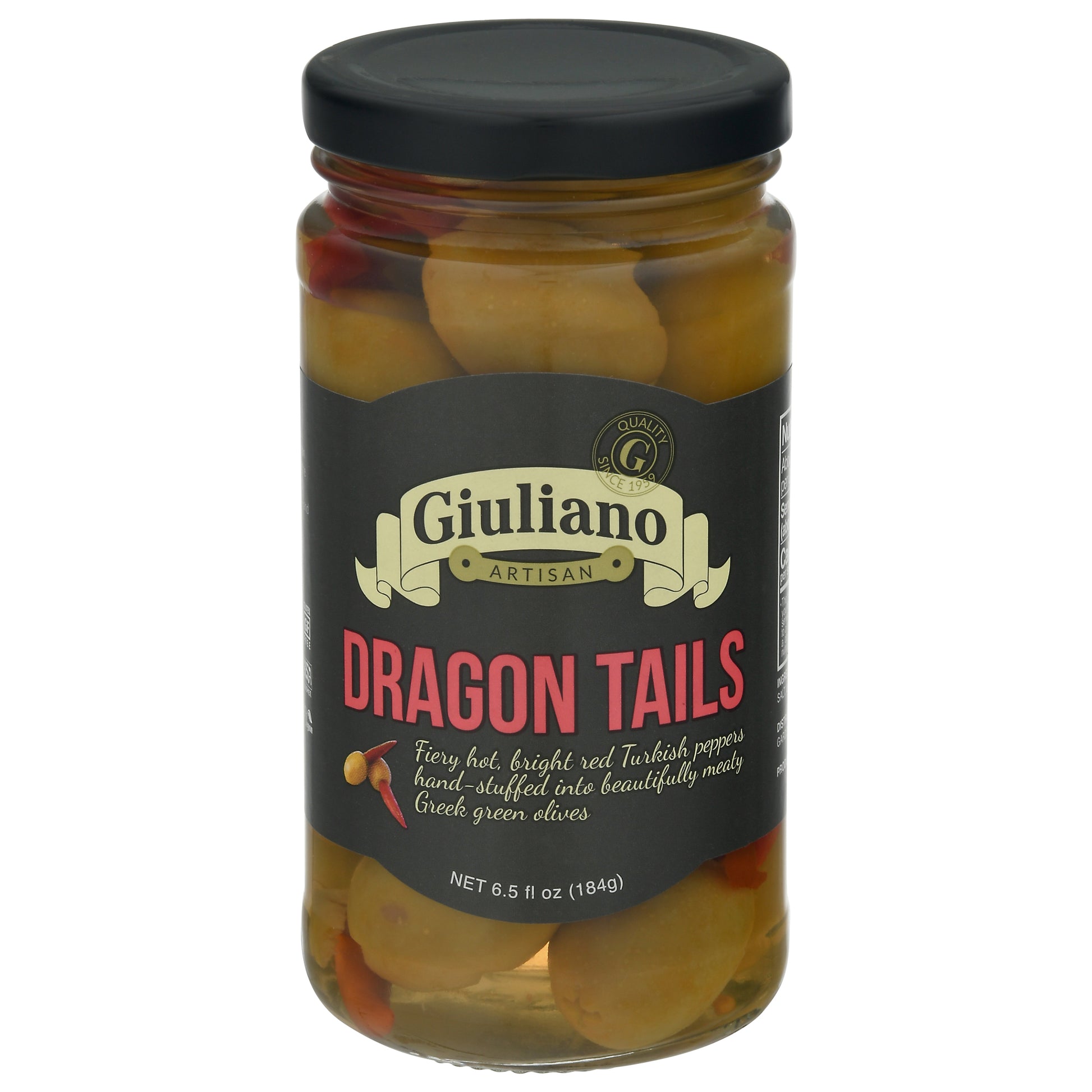 Giuliano Olive Deli Dragon Tails 6.5 Oz (Pack Of 6)