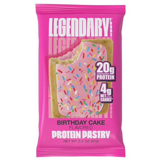 Legendary Foods Pastry Birthday Cake 2.2 oz (Pack Of 10)