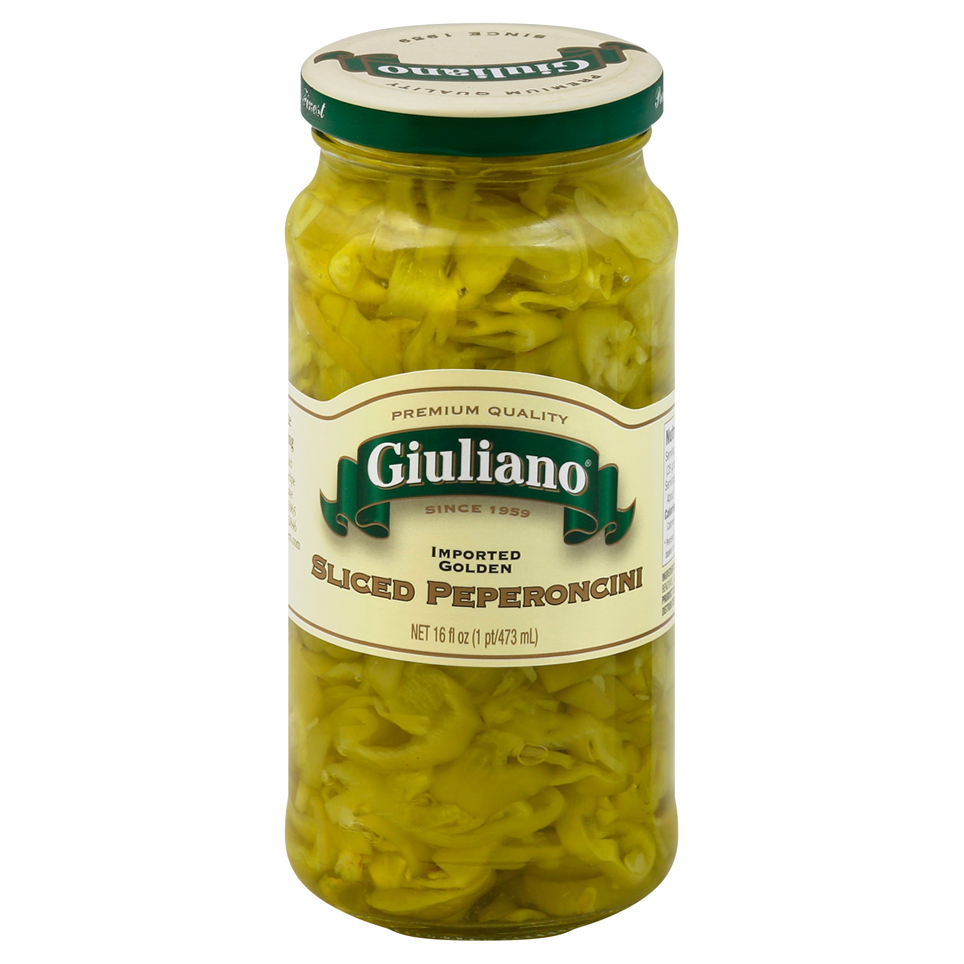 Giuliano Peperoncini Greek Golden Sliced 16 oz (Pack Of 6)