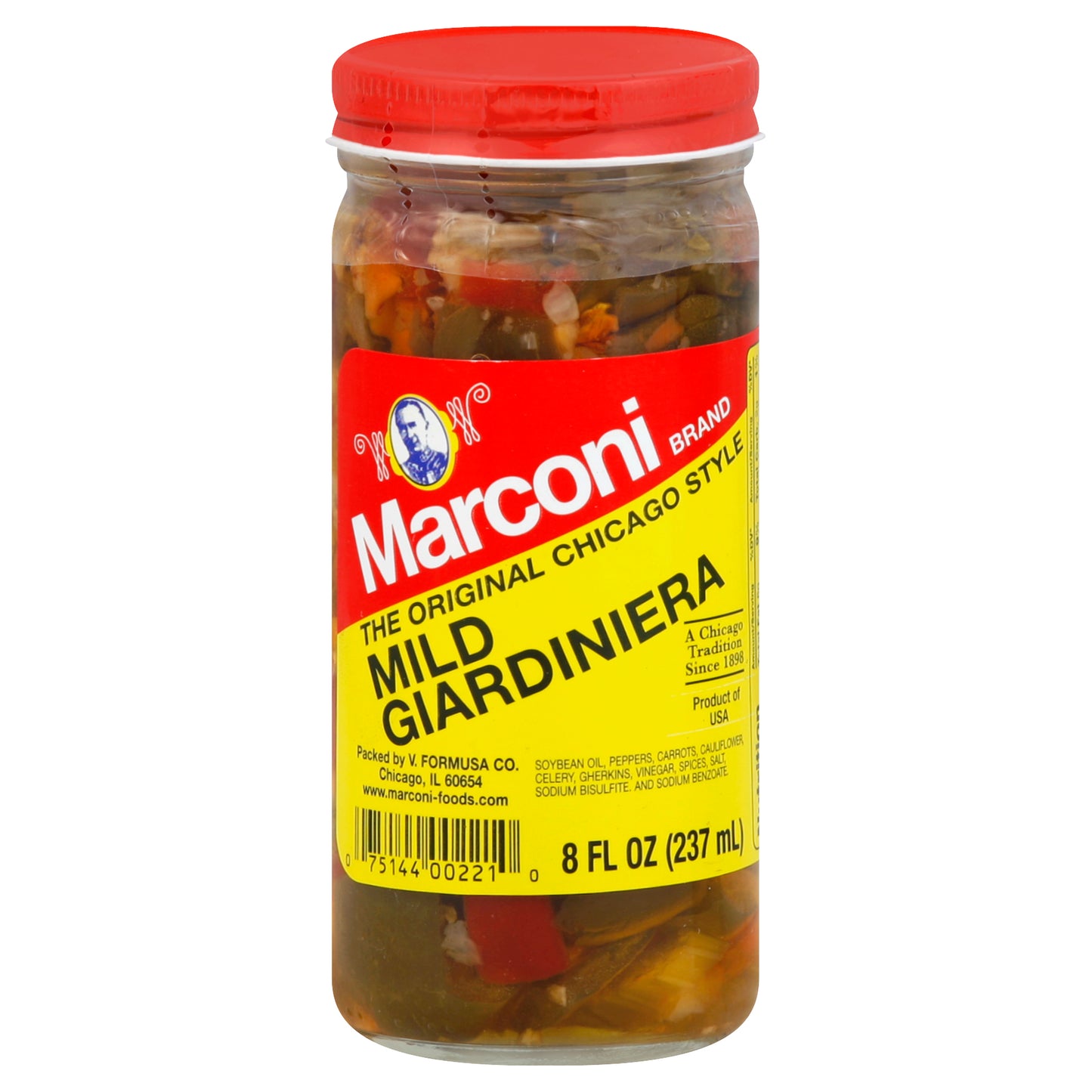 Marconi Giardiniera Mild 8 Oz (Pack Of 12)