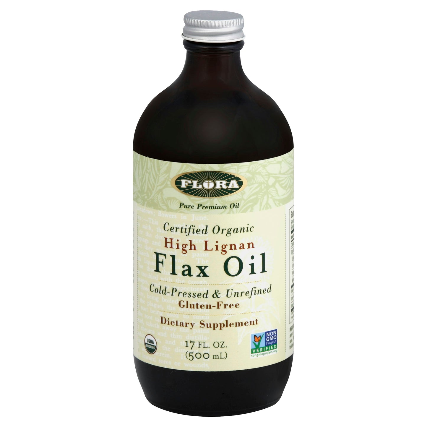 Flora Health Flax Oil High Lignan Organic 17 Oz