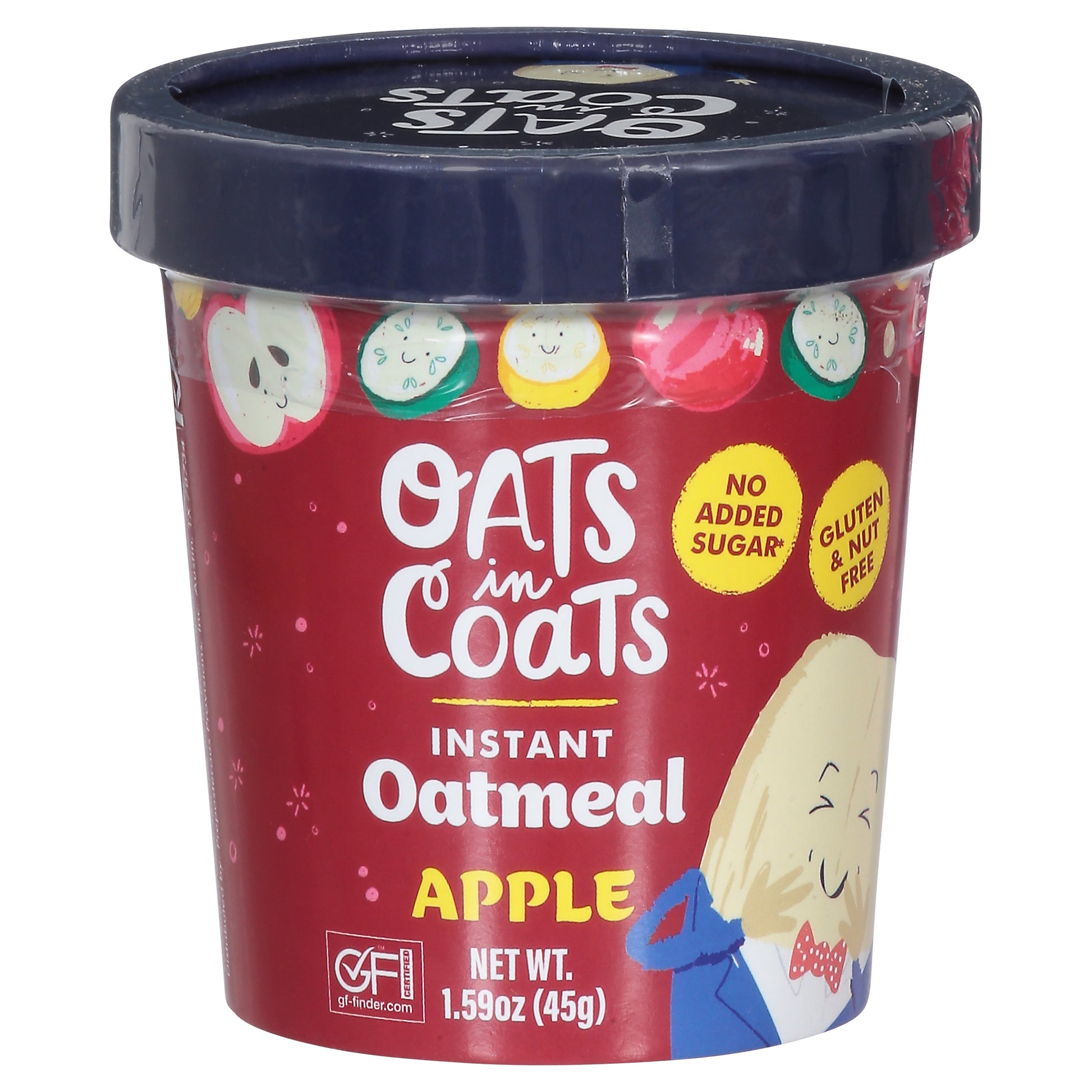 Oats In Coats Oatmeal Apple Gluten Free 1.59 Oz (Pack Of 6)