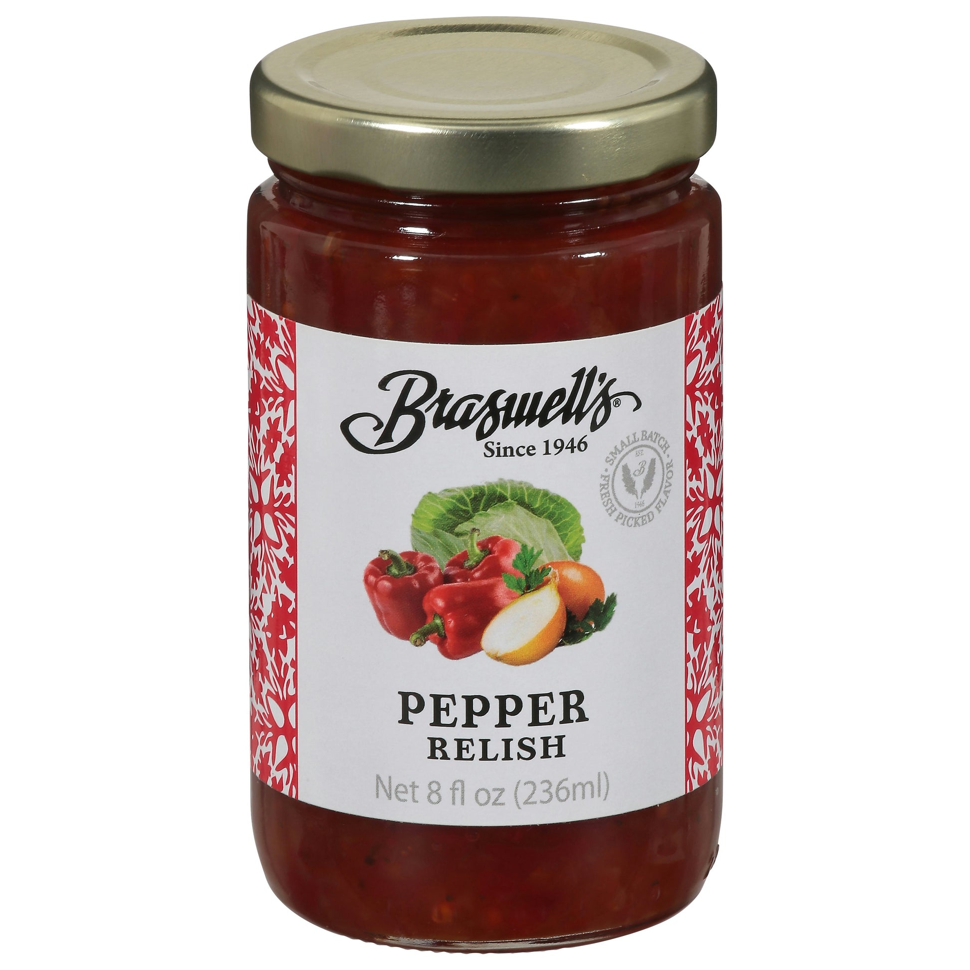 Braswells Relish Pepper - 8 Oz (Pack of 6)