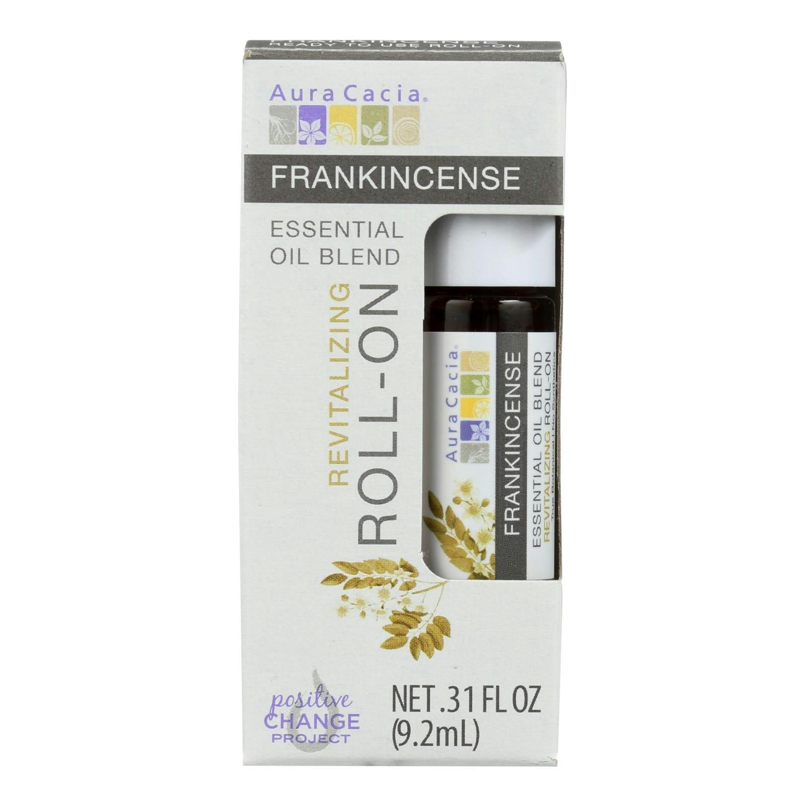 Aura Cacia - Roll On Essential Oil - Frankincense .31 fl. oz (Pack of 4)