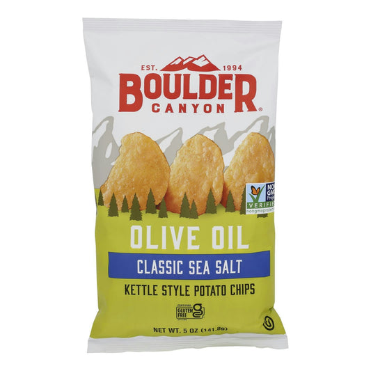 Boulder Canyon - Kettle Chips - Olive Oil Gluten Free 5 oz (Pack of 12)