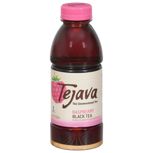 Tejava Tea RTD Raspberry Unsweetened 16.9 Fo Pack of 12