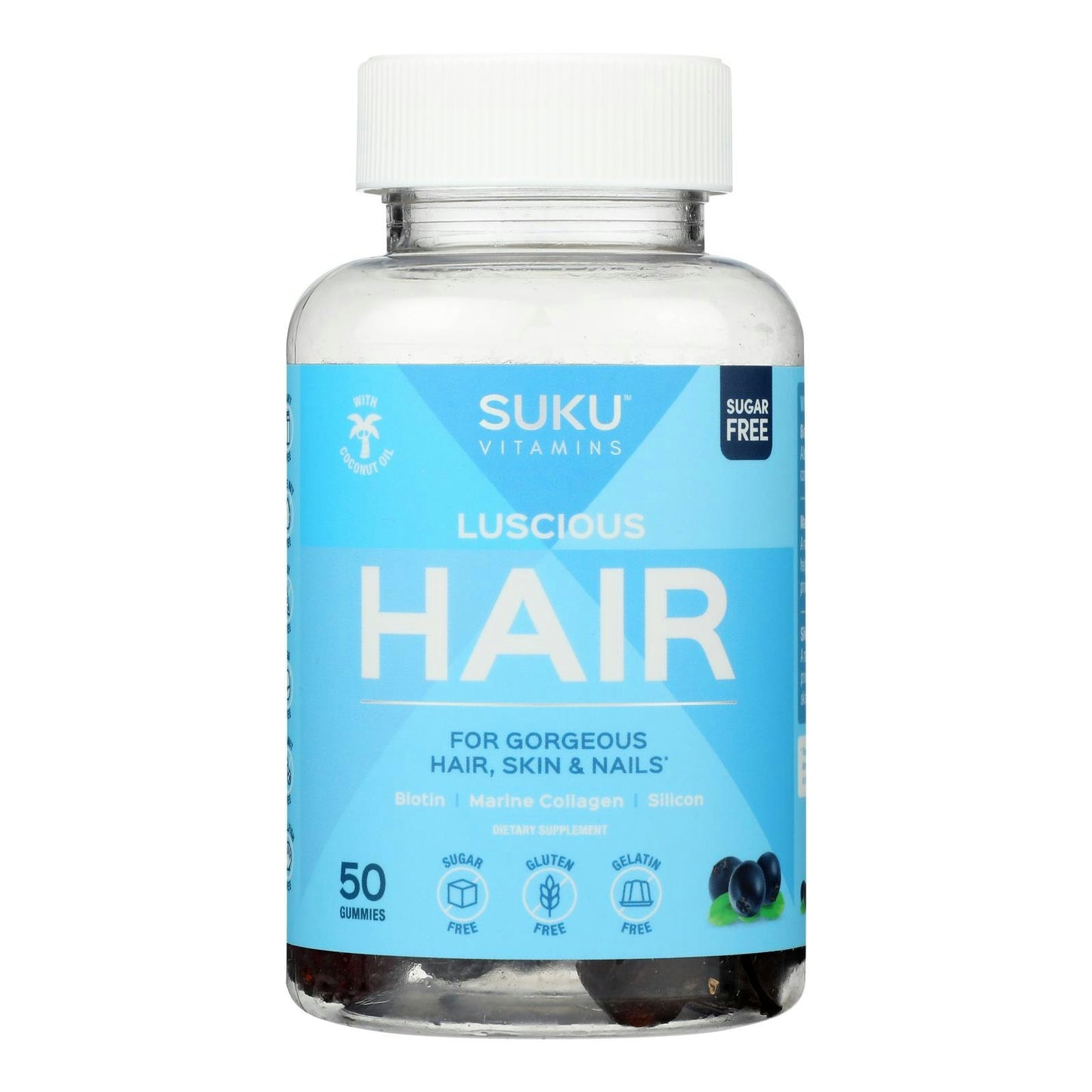 Suku Vitamins - Gummy Luscious Hair Gluten Free (50 Gummies)