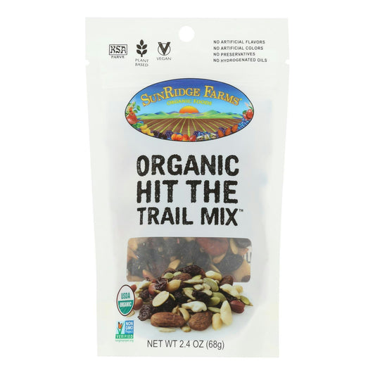 Sunridge Farm Trail Mix Hit The Organic 2.4 Oz Pack of 8