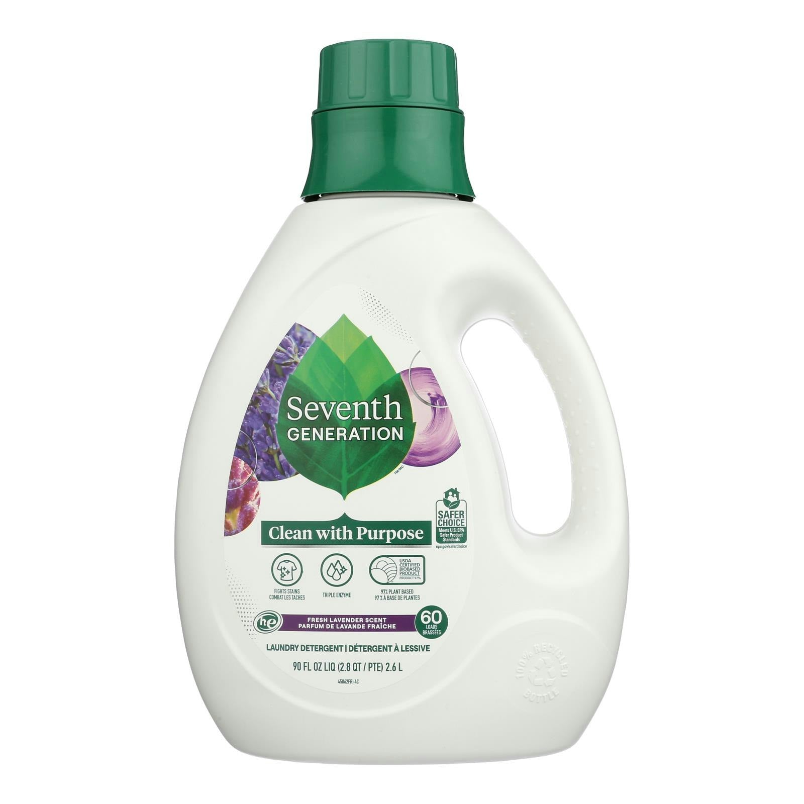 Seventh Generation - Liquid Laundry Lavender 90 fl. oz (Pack of 4)