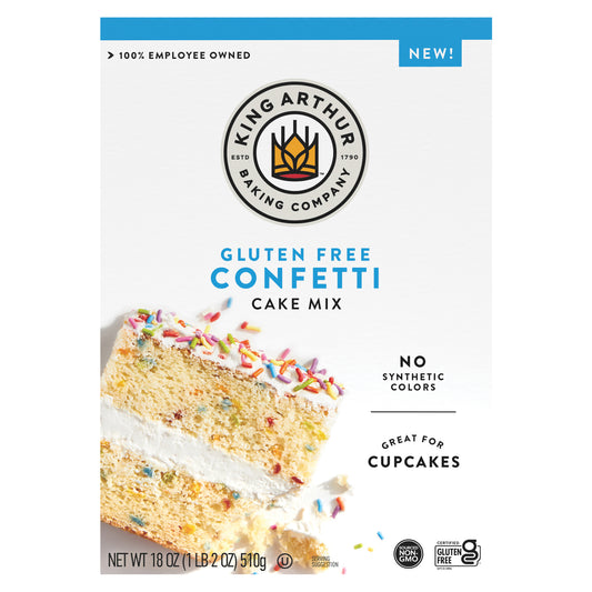 King Arthur Mix Cake Confetti Gluten Free 18 oz (Pack Of 6)