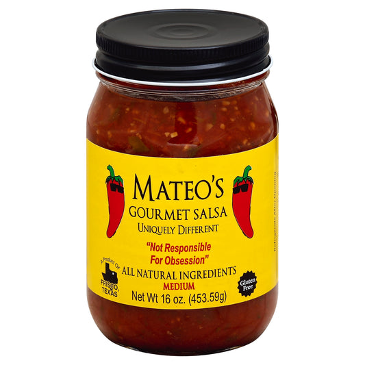 Mateos Gourmet Salsa Medium 16 oz (Pack Of 6)