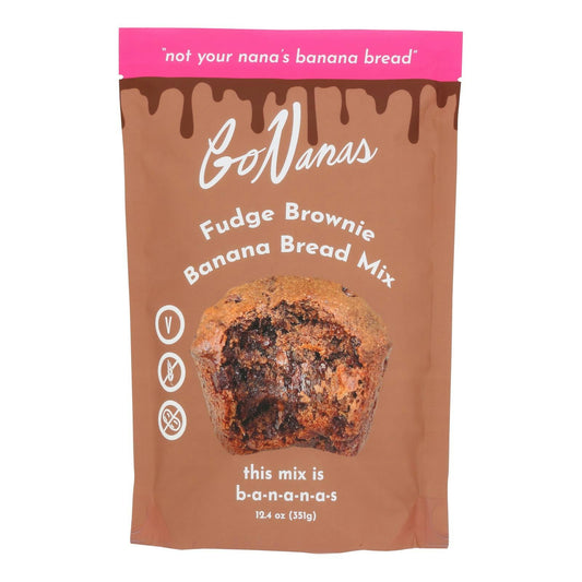 Gonanas Mix Banana Bread Mix Fudge Brownie 12.4 Oz (Pack Of 6)