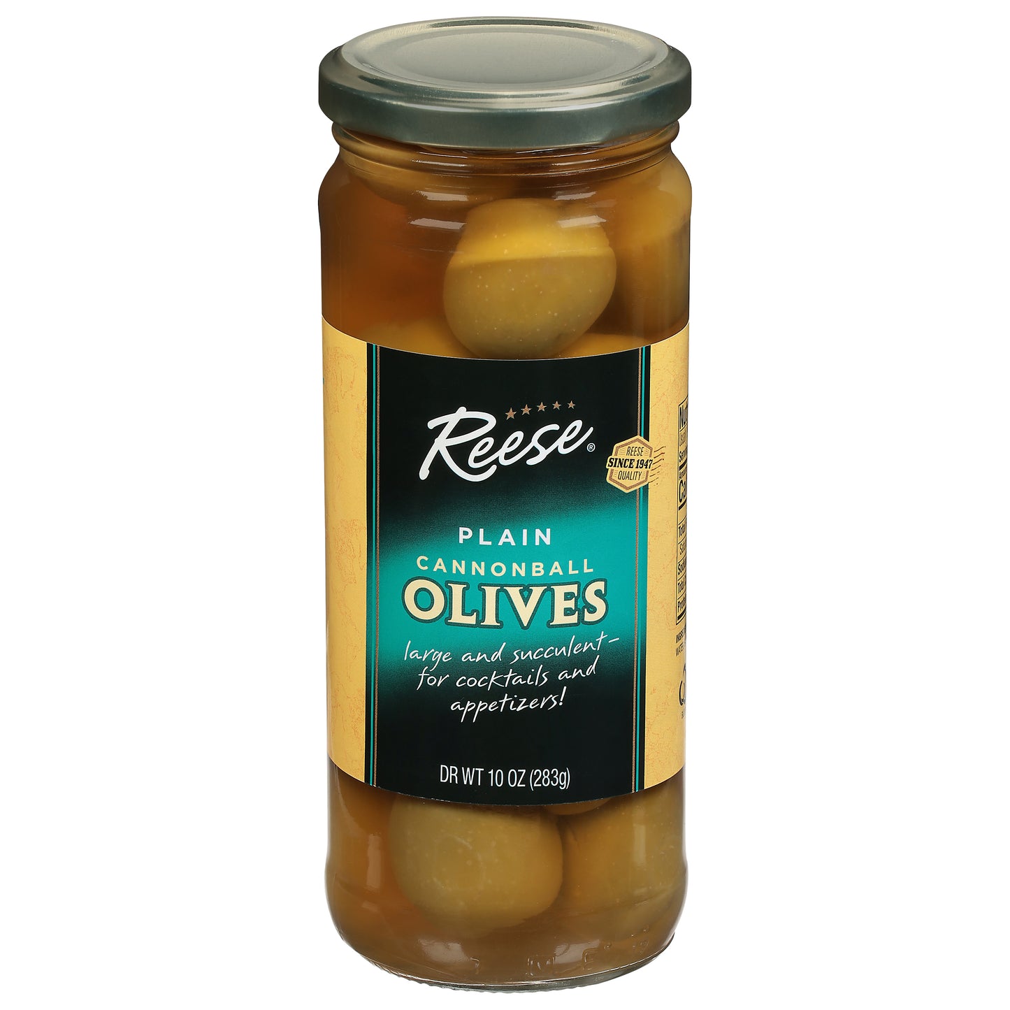 Reese Olive Plain Cannonball 10 oz (Pack Of 6)