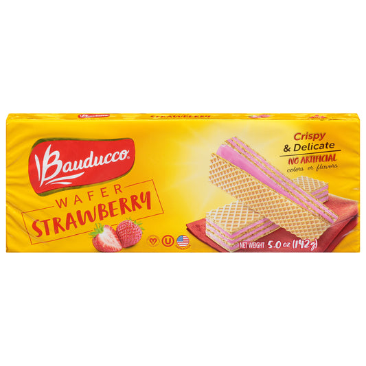 Bauducco Cookie Wafer Strawberry 5 Oz (Pack Of 18)