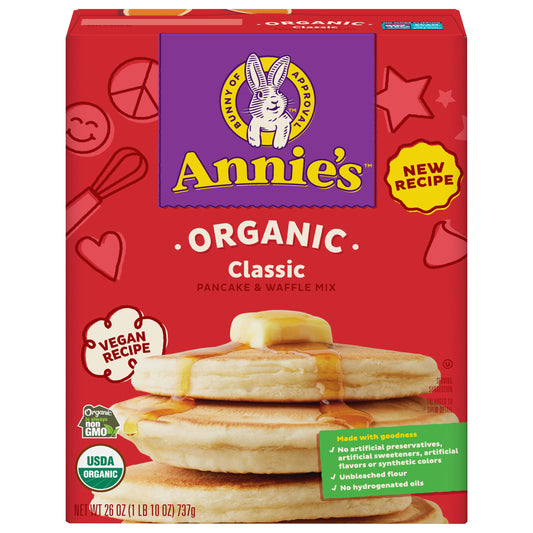 Annies Homegrown Mix Pancake Waffle 26 Oz (Pack Of 8)