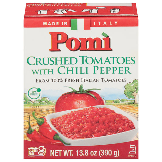 Pomi Tomatoes Crushed Chili Pepper 13.8 Oz (Pack Of 12)