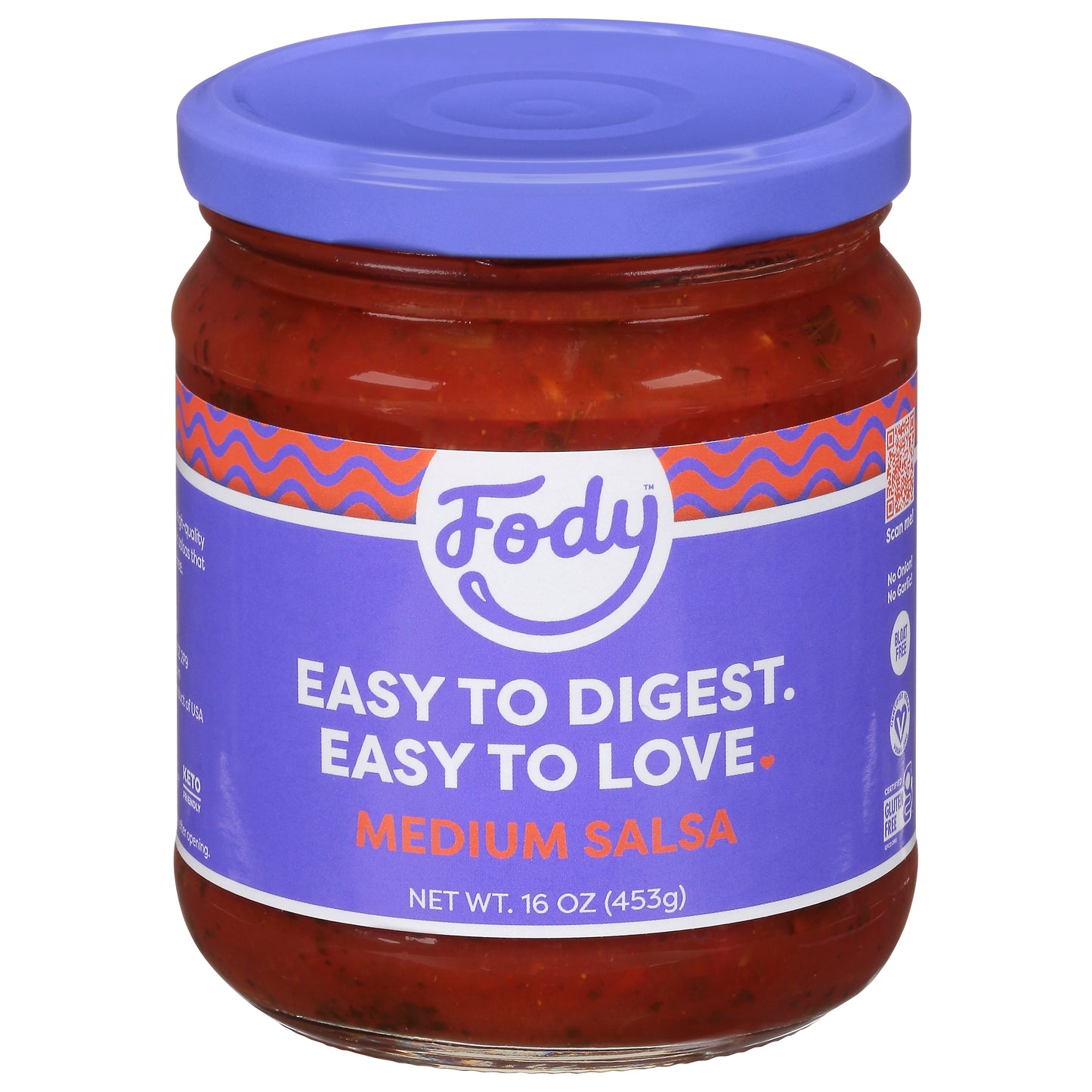 Fody Food Co Salsa Meduim Low Fodmap 16 oz (Pack Of 6)