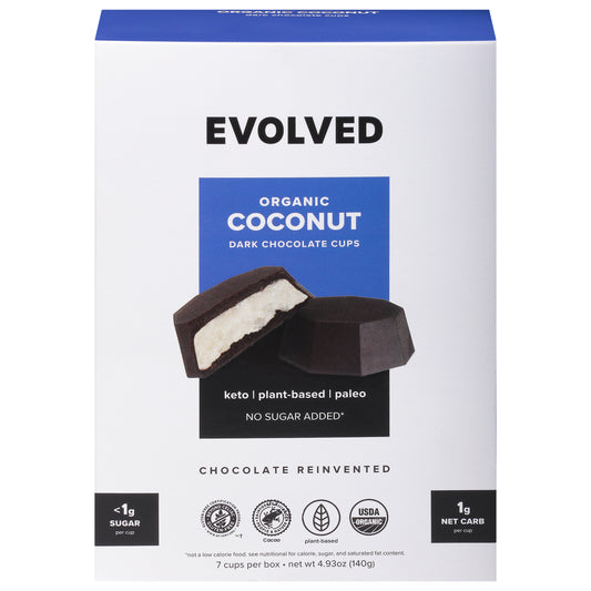 Evolved Chocolate Cups Chocolate Keto Coconut 4.93 oz (Pack Of 6)