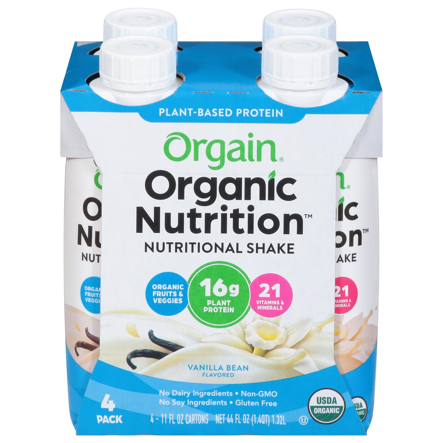 Orgain Vegn Protein RTD Vanilla 4P Organic 44 FO (Pack Of 3)