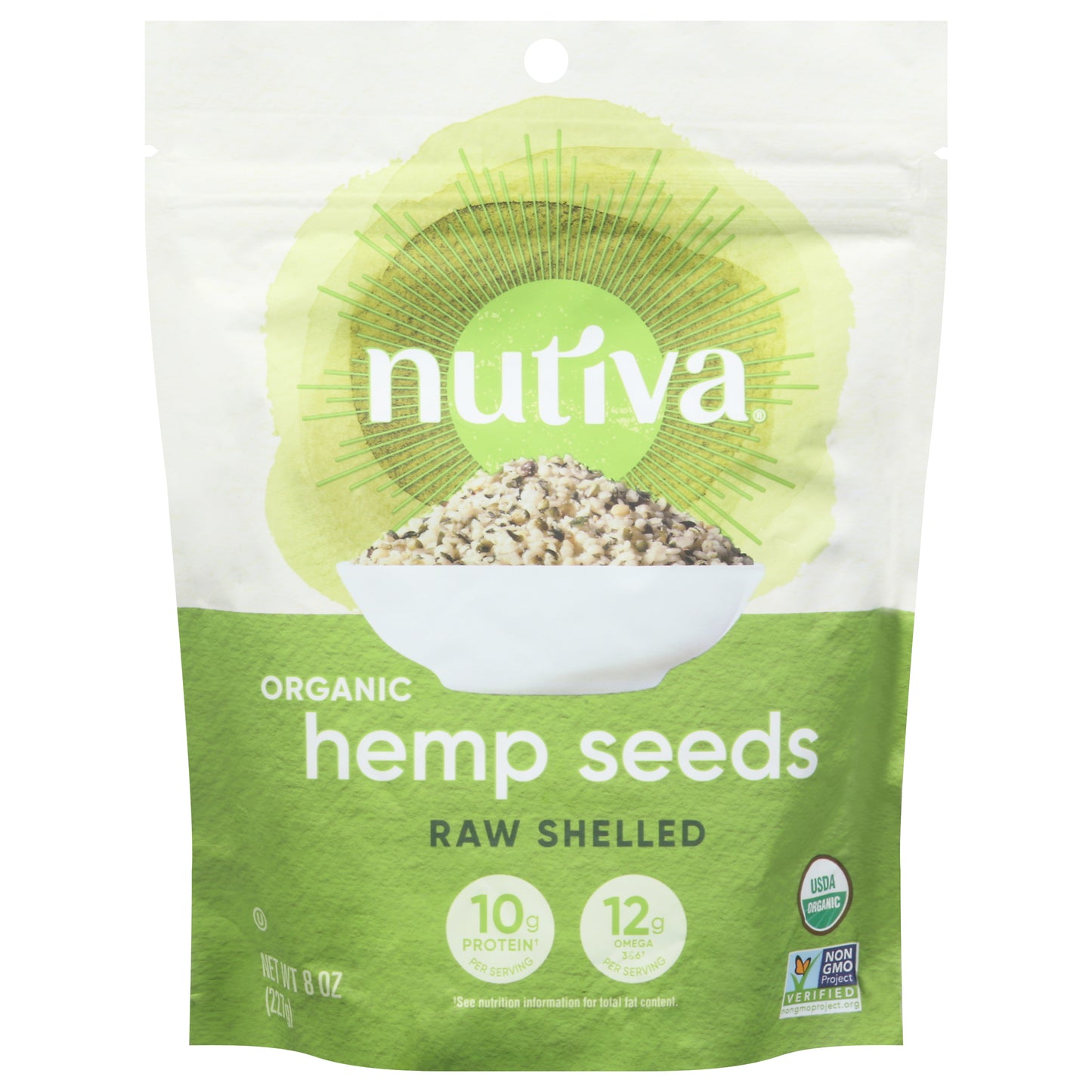 Nutiva Hempseed Shelled 8 oz (Pack Of 6)