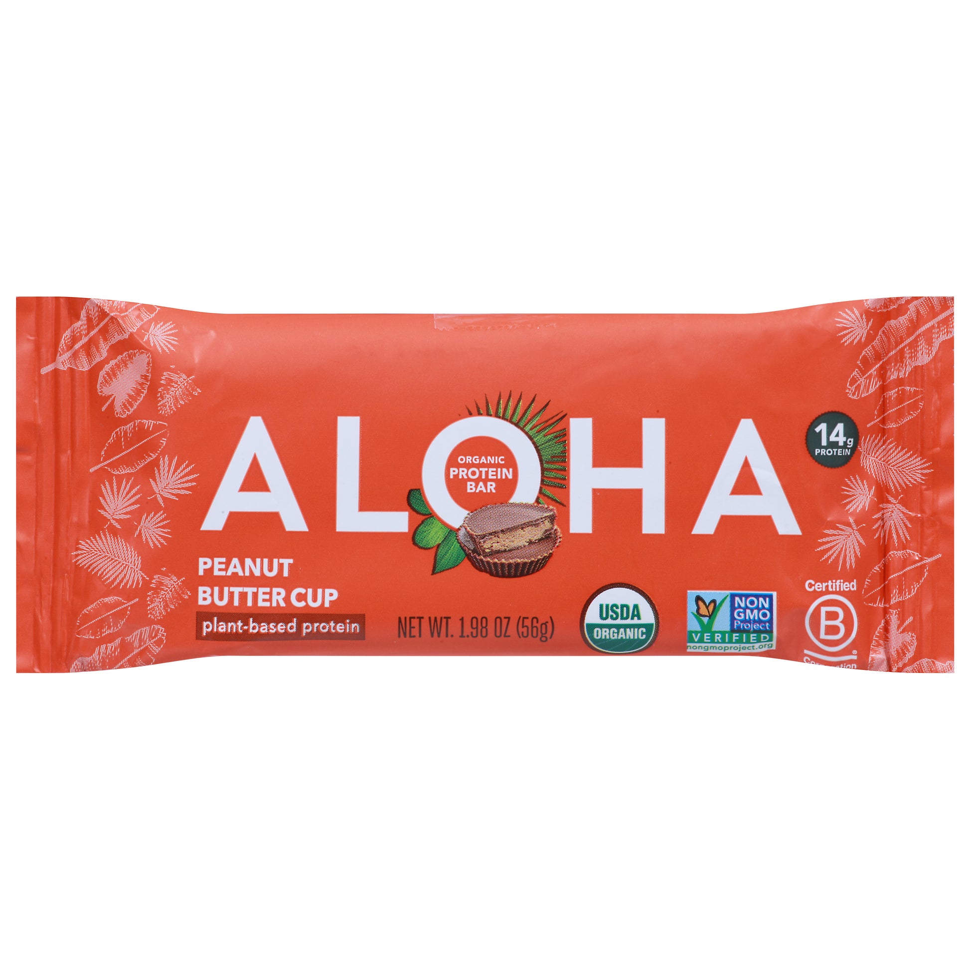 Aloha Bar Protein Peanut Butter Cup 1.98 oz (Pack Of 12)